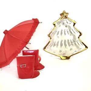 Christmas Tree Candy Dish Mikasa Vintage Gold Rimmed Vintage Decor Retro Granny